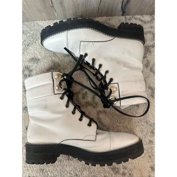 Stuart Weitzman Lexy Combat Boots Sz 5.5 - Picture 2 of 14